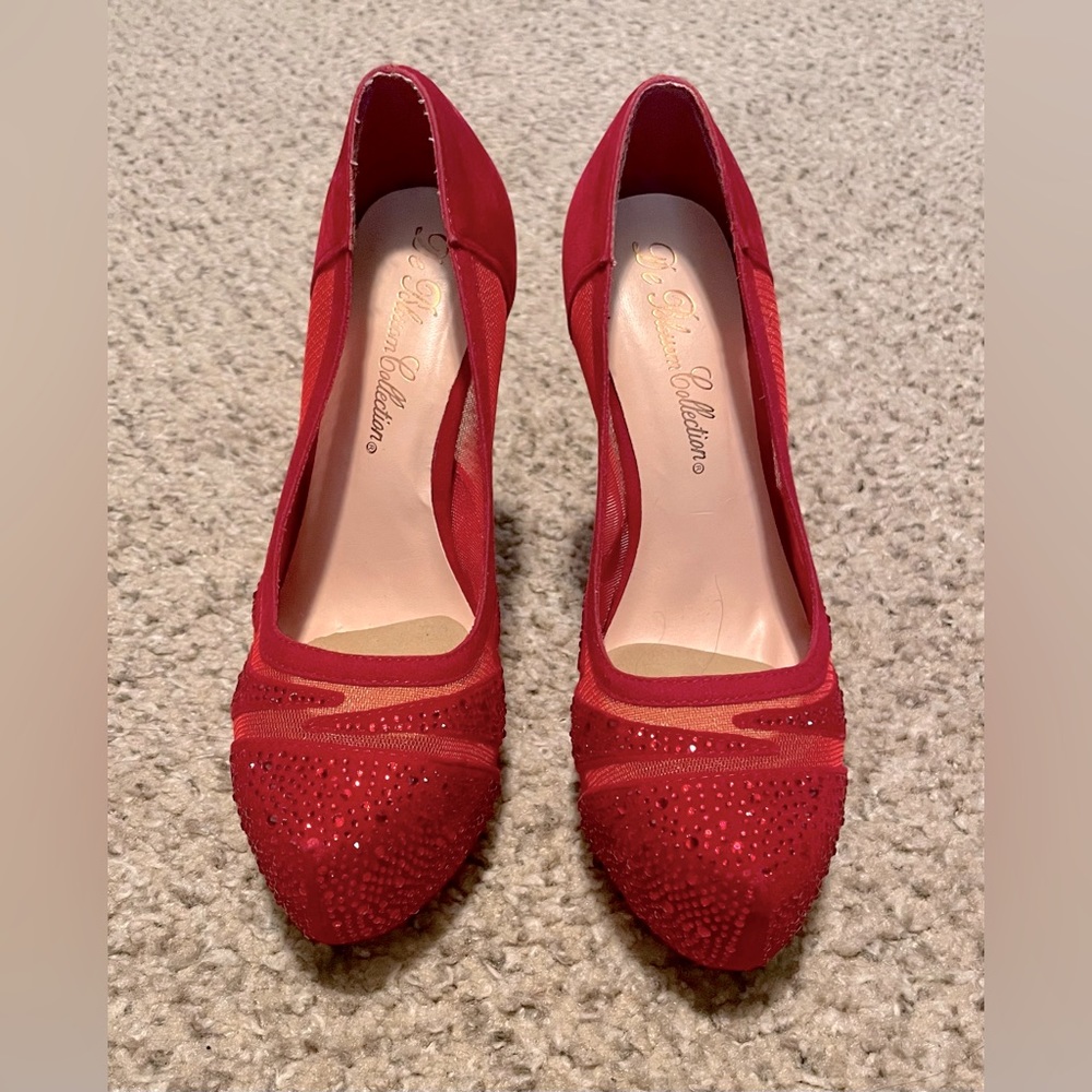 Red Rhinestone Heels - Picture 4 of 4